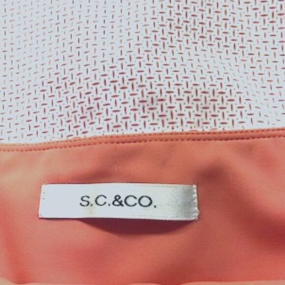 S.C. & CO Skort Size S Coral & White Golf Athletic Stretch Sporty - Picture 3 of 4